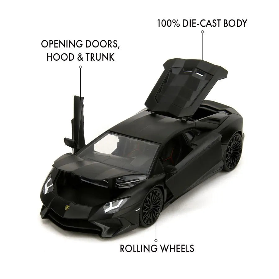 JAD36152 Fast and Furious - Shaw's Lamborghini Aventador 1:24 Scale Diecast - Jada Toys - Titan Pop Culture
