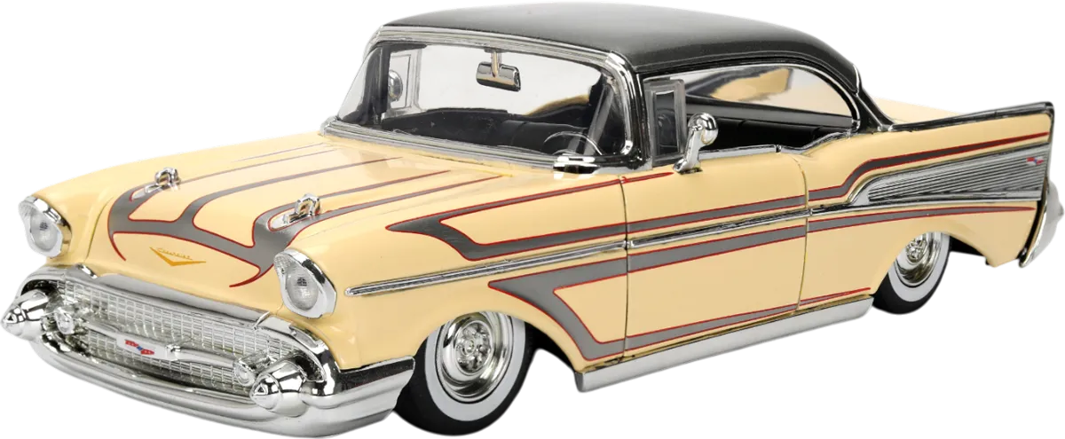 JAD36345 Big Time Muscle - 1957 Chevy Bel Air 1:24 Scale Diecast Vehicle - Jada Toys - Titan Pop Culture