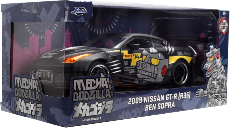Godzilla - Nissan GT-R R35 Ben Sopra 2009, vehículo de fundición a escala 1:24