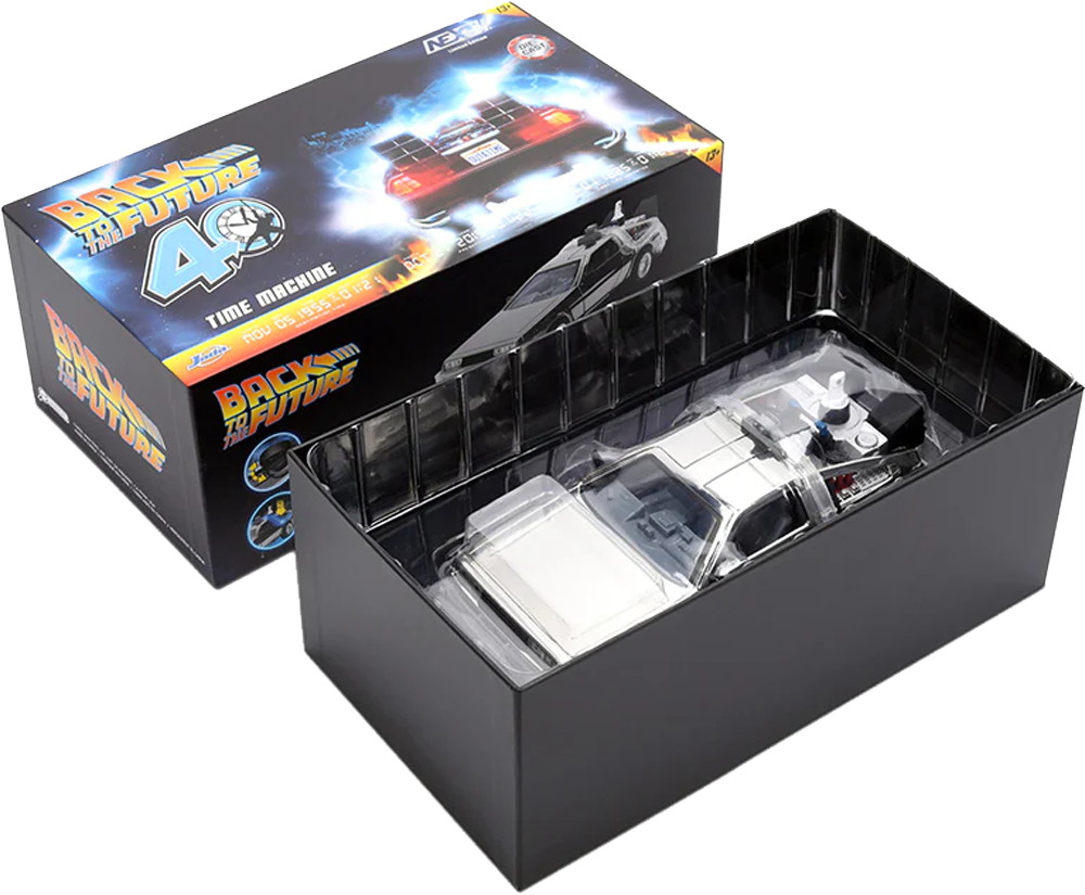 Back to the Future - Delorean (Chrome) 1:24 Scale Diecast Vehicle