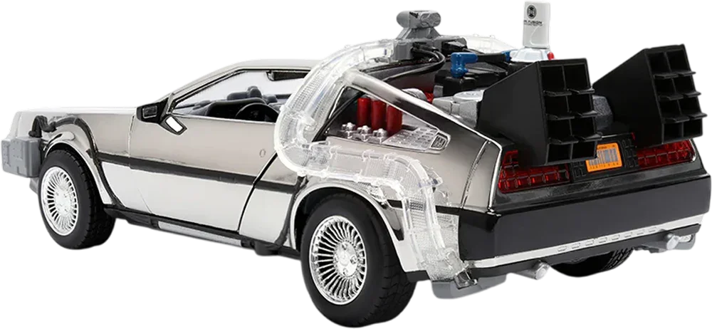 Back to the Future - Delorean (Chrome) 1:24 Scale Diecast Vehicle