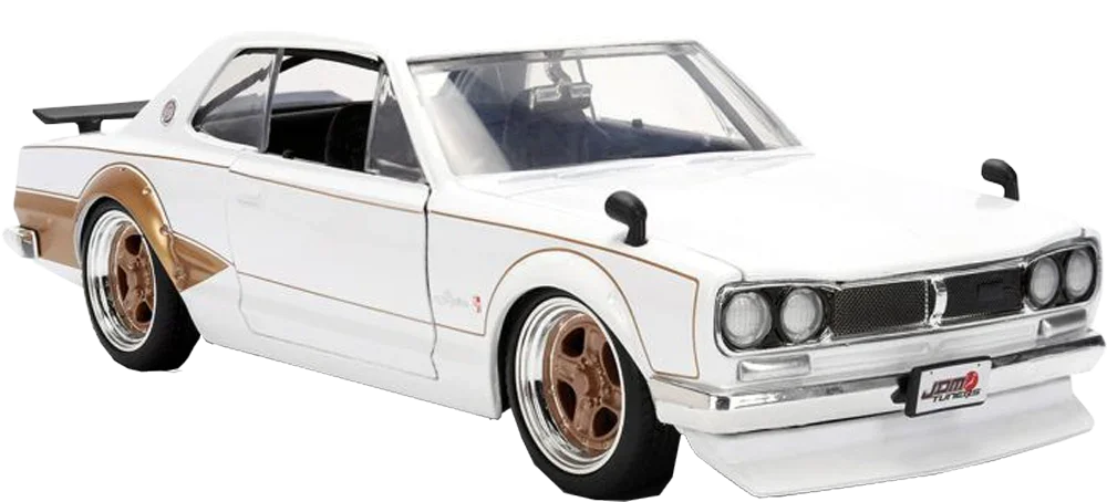 JDM Tuners - 1971 年日产 Skyline 2000 GT-R 1:24 比例压铸车辆