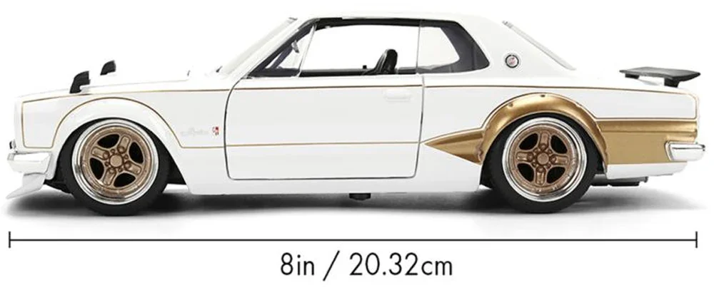 JDM Tuners - 1971 年日产 Skyline 2000 GT-R 1:24 比例压铸车辆