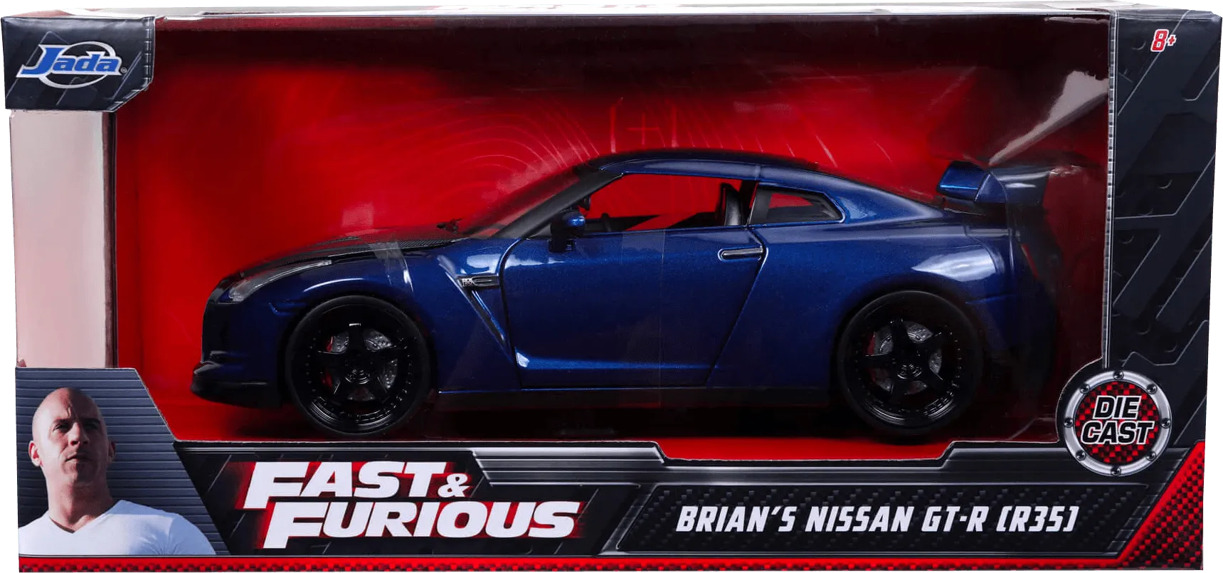 Fast and popular Furious Brians nissan GT-R R35 1:18th scale