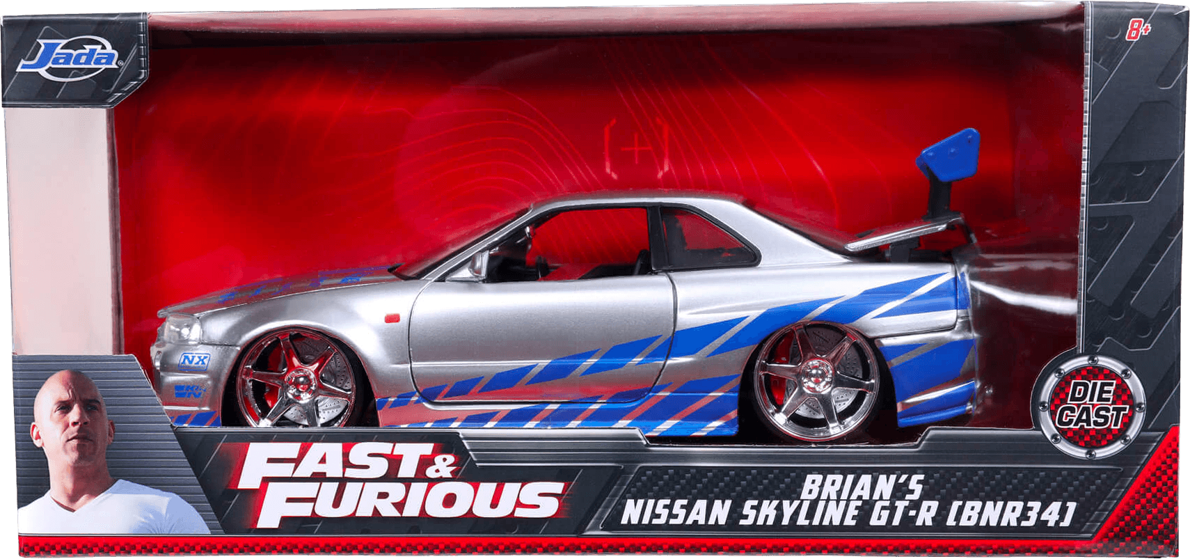 JADA TOYS 1/24 - NISSAN Skyline GTR R34 - Fast And Furious