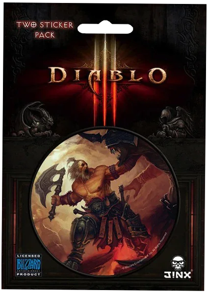 Diablo 3 - Pegatina de la clase Bárbaro
