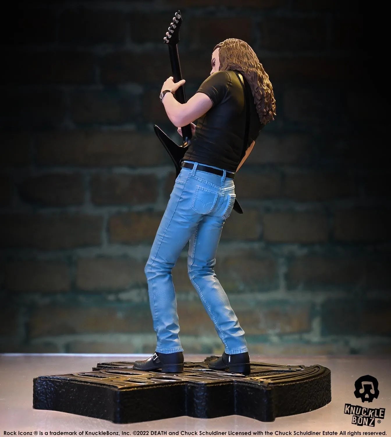 KNUDEATHCS100 Death - Chuck Schuldiner Rock Iconz Statue - KnuckleBonz - Titan Pop Culture
