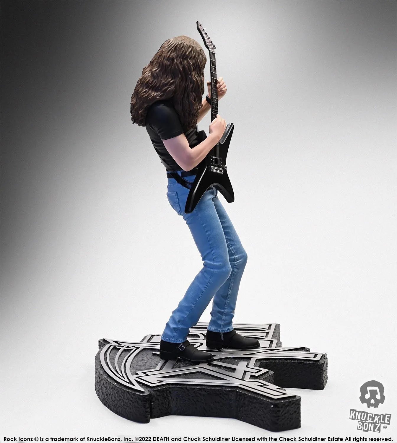 KNUDEATHCS100 Death - Chuck Schuldiner Rock Iconz Statue - KnuckleBonz - Titan Pop Culture