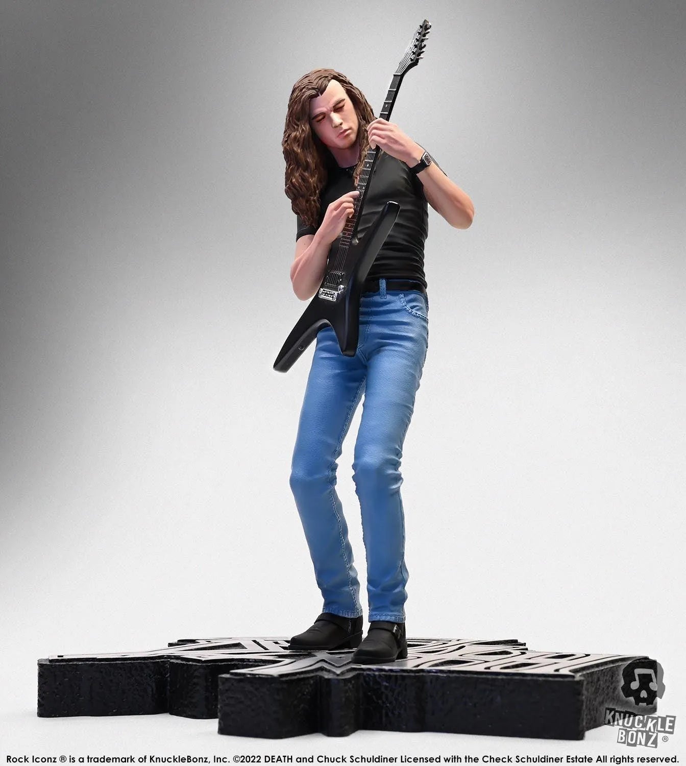 KNUDEATHCS100 Death - Chuck Schuldiner Rock Iconz Statue - KnuckleBonz - Titan Pop Culture