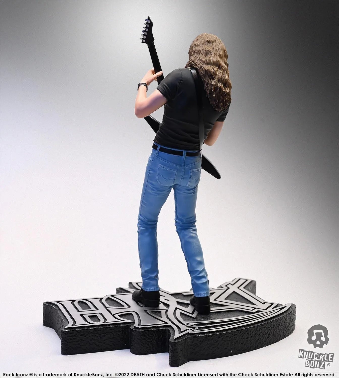 KNUDEATHCS100 Death - Chuck Schuldiner Rock Iconz Statue - KnuckleBonz - Titan Pop Culture