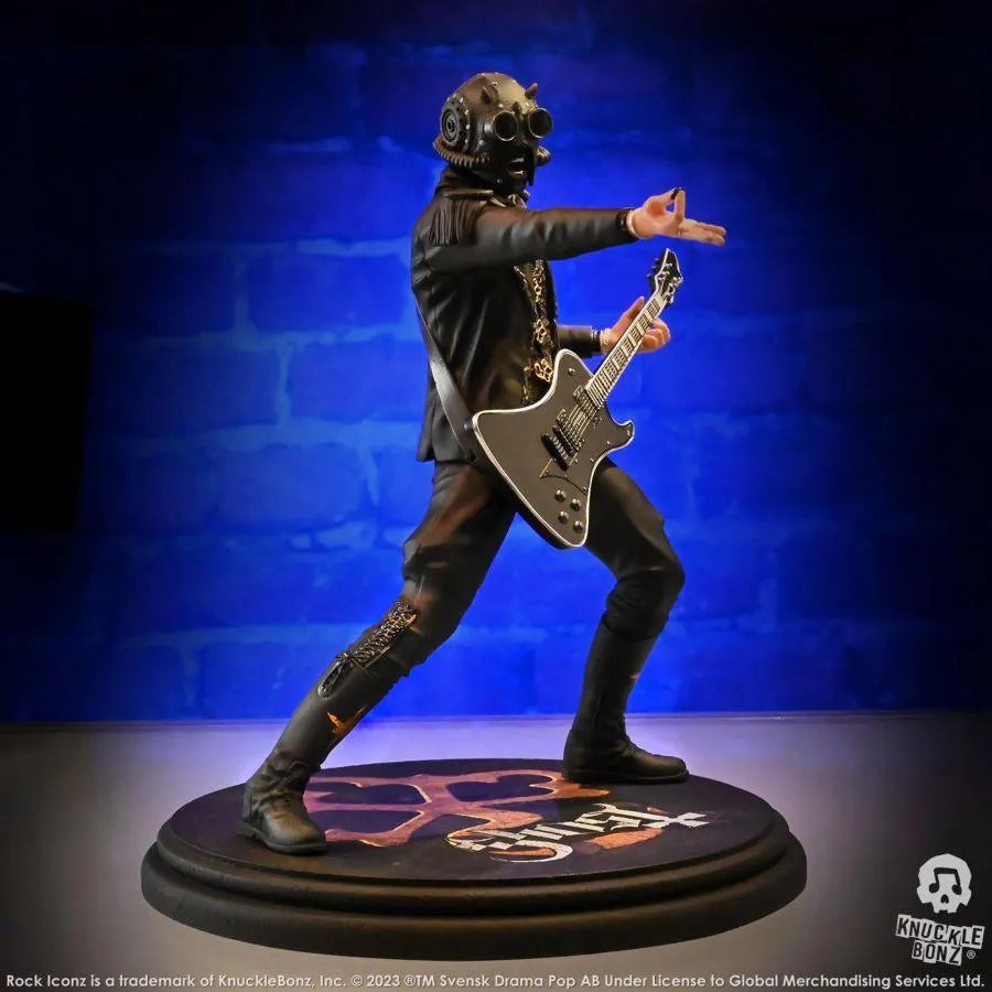 KNUGHOSTGHOULBLK200 Ghost - Nameless Ghoul 2 with Black Guitar Rock Iconz Statue - KnuckleBonz - Titan Pop Culture