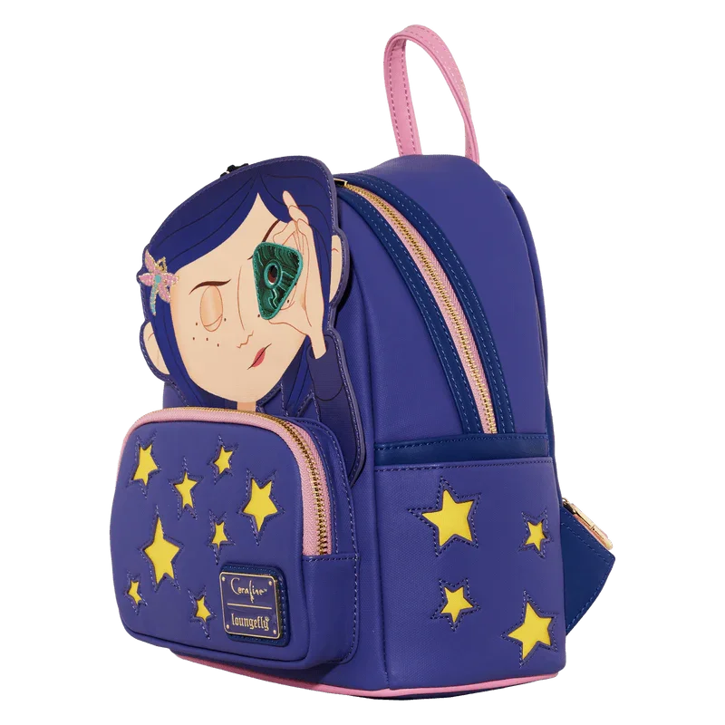 LOUCOBK0023 Coraline - Stars Cosplay Mini Backpack - Loungefly - Titan Pop Culture