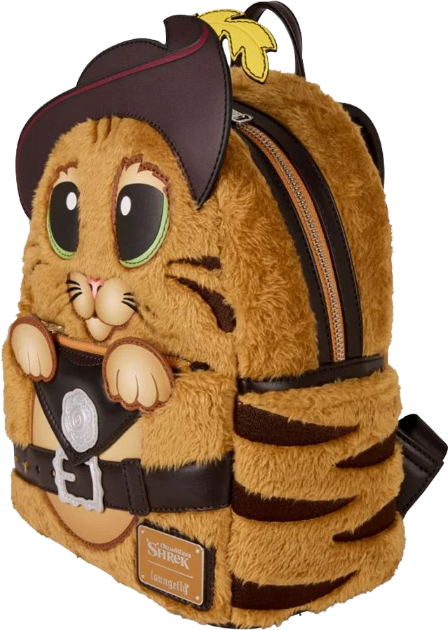 Mochila mini de piel sintética para cosplay de Shrek - El Gato con Botas
