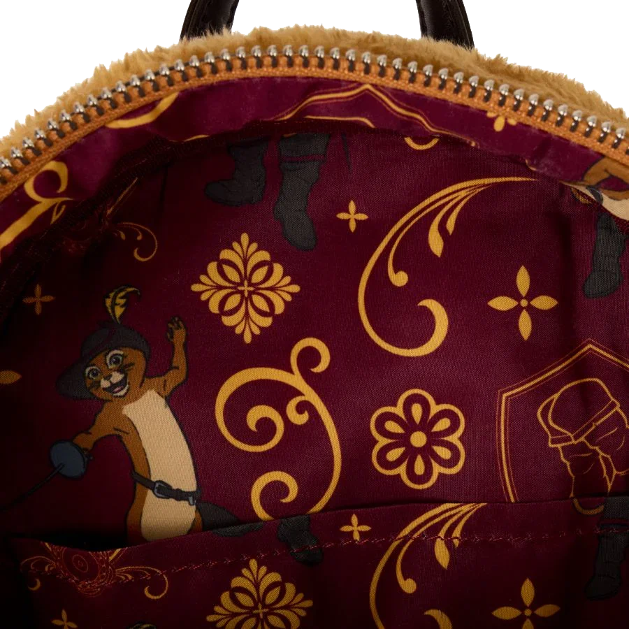Mochila mini de piel sintética para cosplay de Shrek - El Gato con Botas