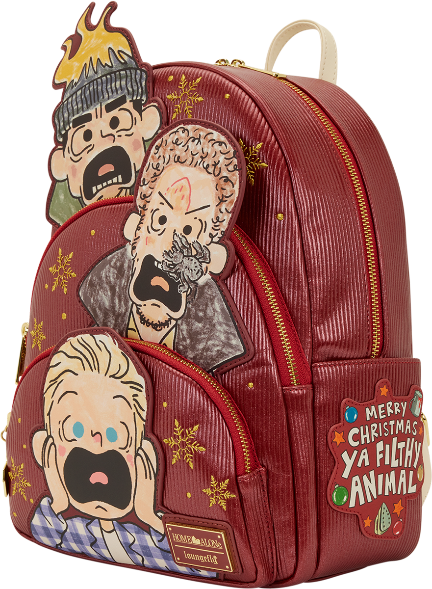 Home Alone – Triple Pocket Mid-Size Backpack