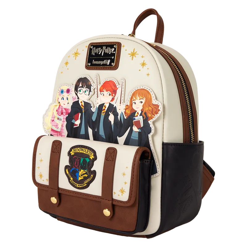 LOUHPBK0275 Harry Potter - Hogwarts Flap Pocket Mini Backpack - Loungefly - Titan Pop Culture