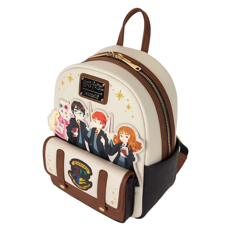 LOUHPBK0275 Harry Potter - Hogwarts Flap Pocket Mini Backpack - Loungefly - Titan Pop Culture
