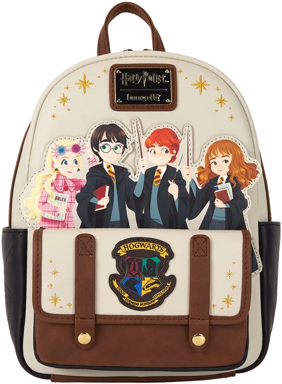 LOUHPBK0275 Harry Potter - Hogwarts Flap Pocket Mini Backpack - Loungefly - Titan Pop Culture