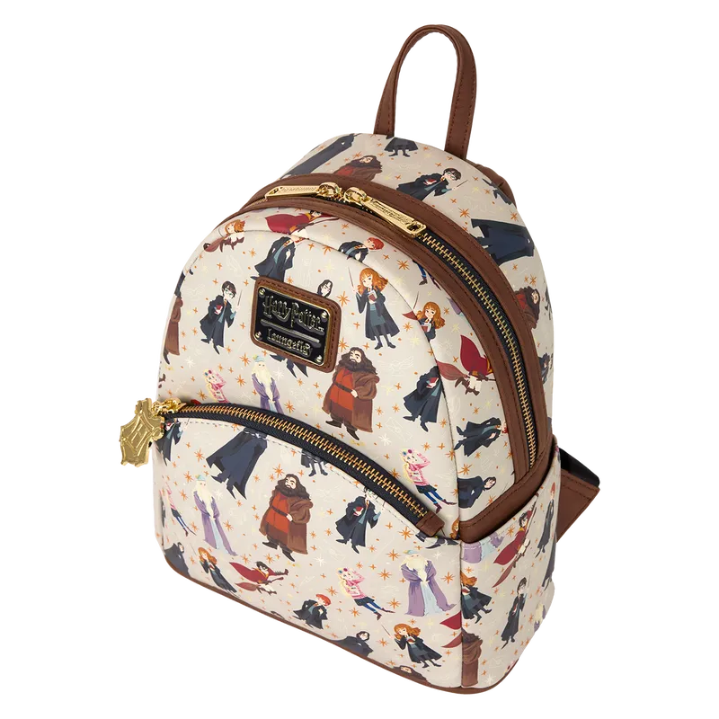 LOUHPBK0276 Harry Potter - Hogwarts All-Over Print Mini Backpack - Loungefly - Titan Pop Culture