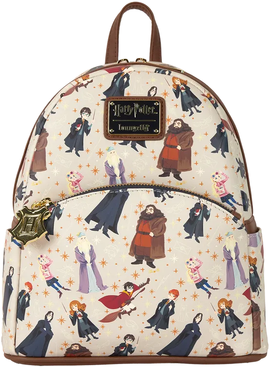 LOUHPBK0276 Harry Potter - Hogwarts All-Over Print Mini Backpack - Loungefly - Titan Pop Culture
