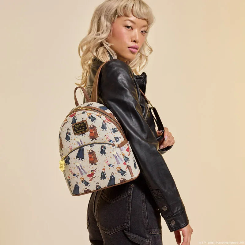 LOUHPBK0276 Harry Potter - Hogwarts All-Over Print Mini Backpack - Loungefly - Titan Pop Culture