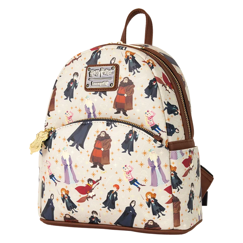 LOUHPBK0276 Harry Potter - Hogwarts All-Over Print Mini Backpack - Loungefly - Titan Pop Culture