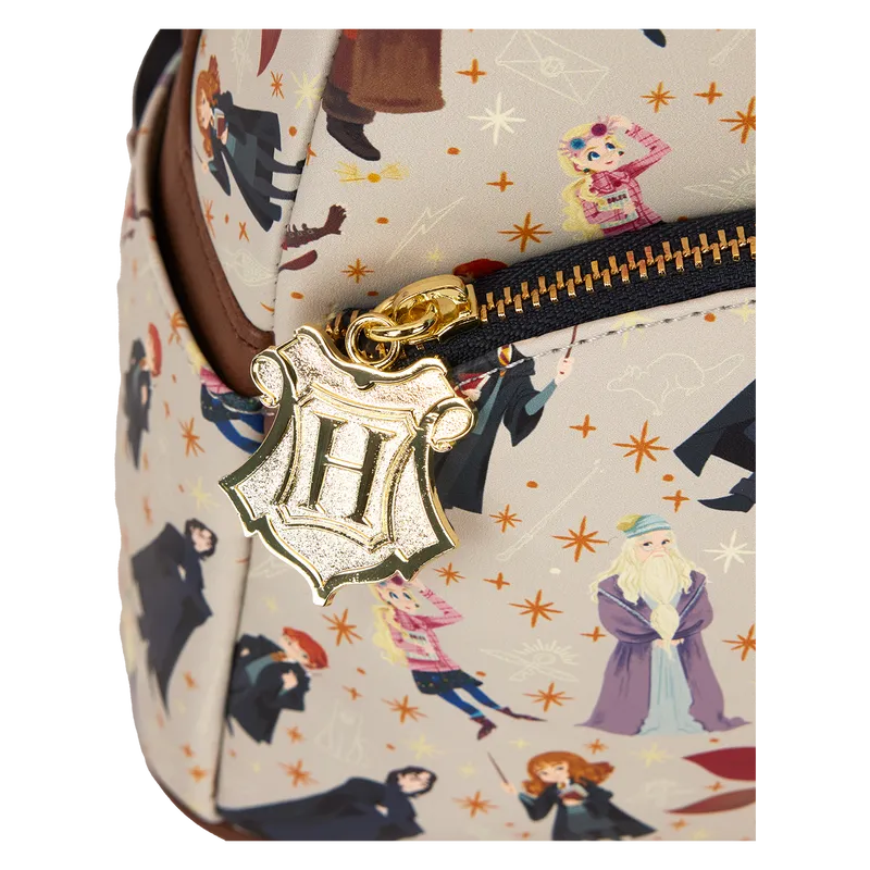 LOUHPBK0276 Harry Potter - Hogwarts All-Over Print Mini Backpack - Loungefly - Titan Pop Culture