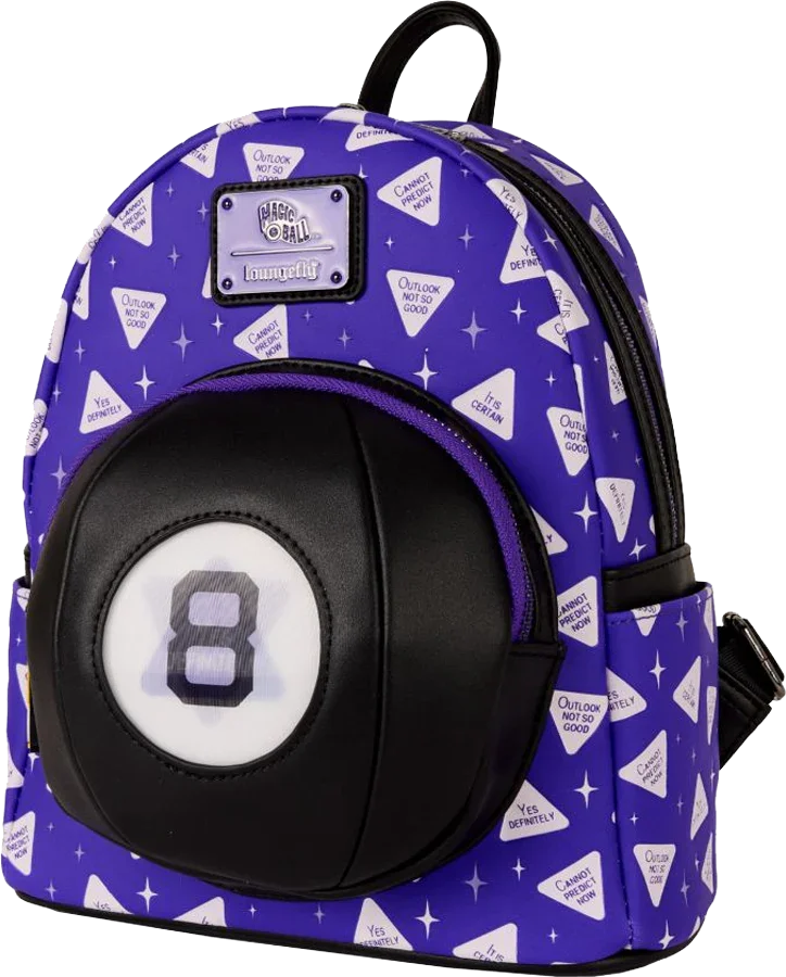 LOUMTBK0018 Mattel - Magic 8-Ball Mini Backpack - Loungefly - Titan Pop Culture