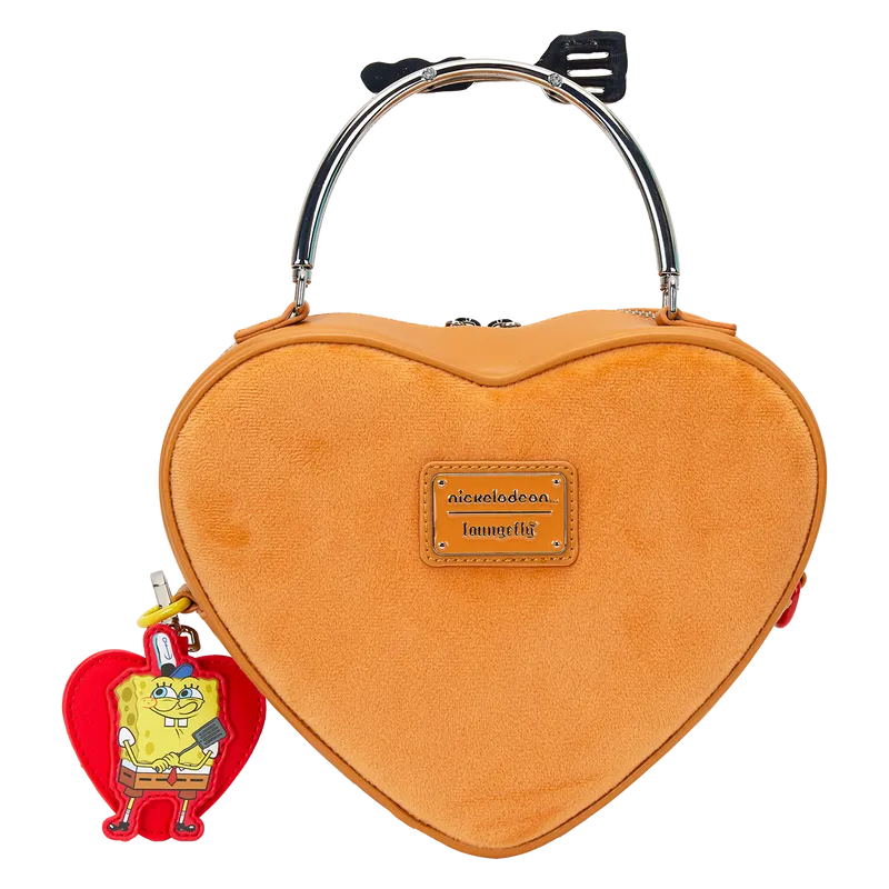 LOUNICTB0031 Spongebob - Krabby Patty Plush Crossbody Bag - Loungefly - Titan Pop Culture