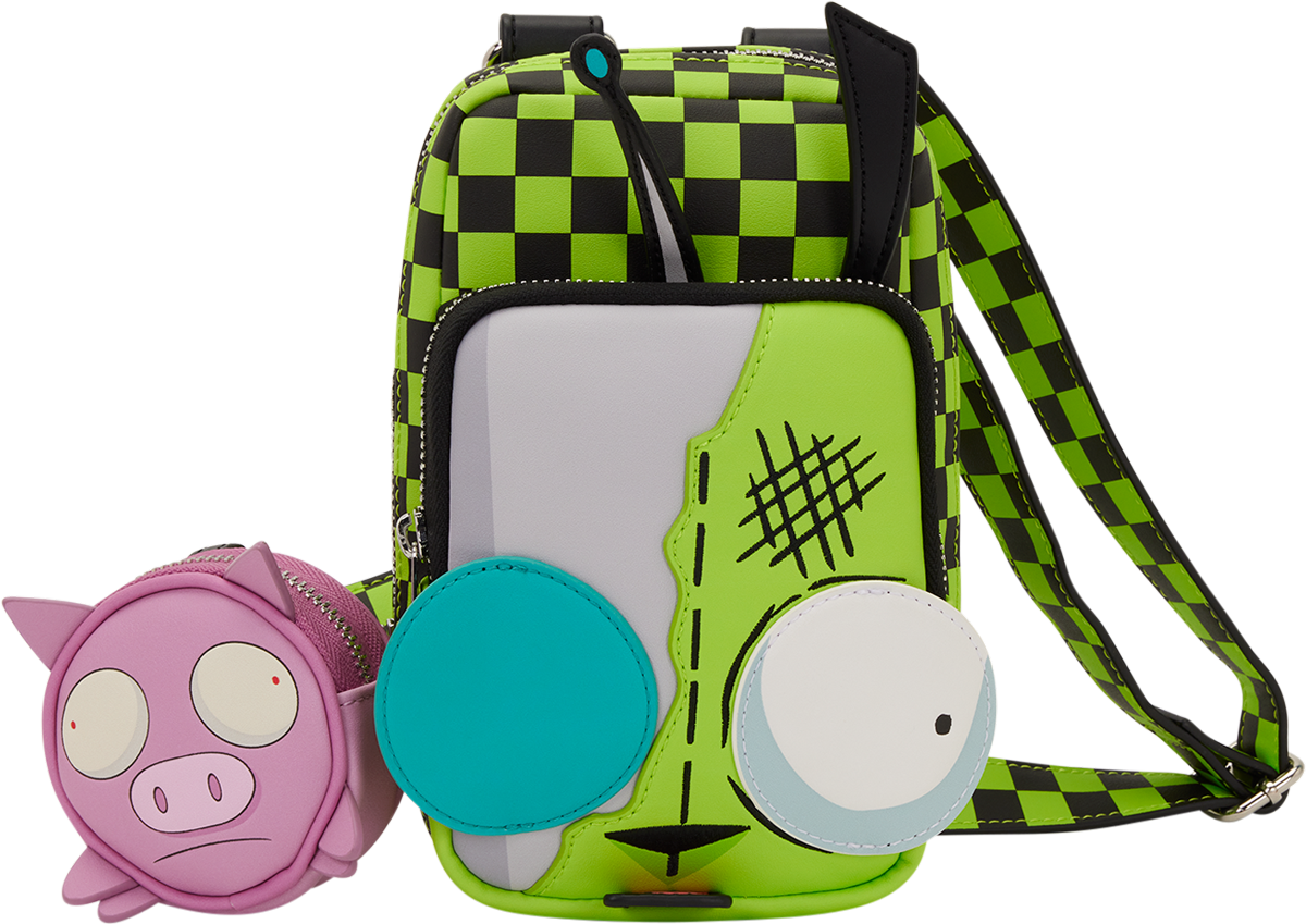 gir mini backpack Invader Zim – Gir Cellphone Crossbody Bag
