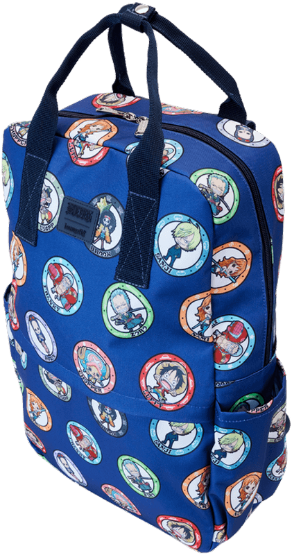 LOUOPBK0002 One Piece - Characters AOP FullSize Nylon Backpack - Loungefly - Titan Pop Culture