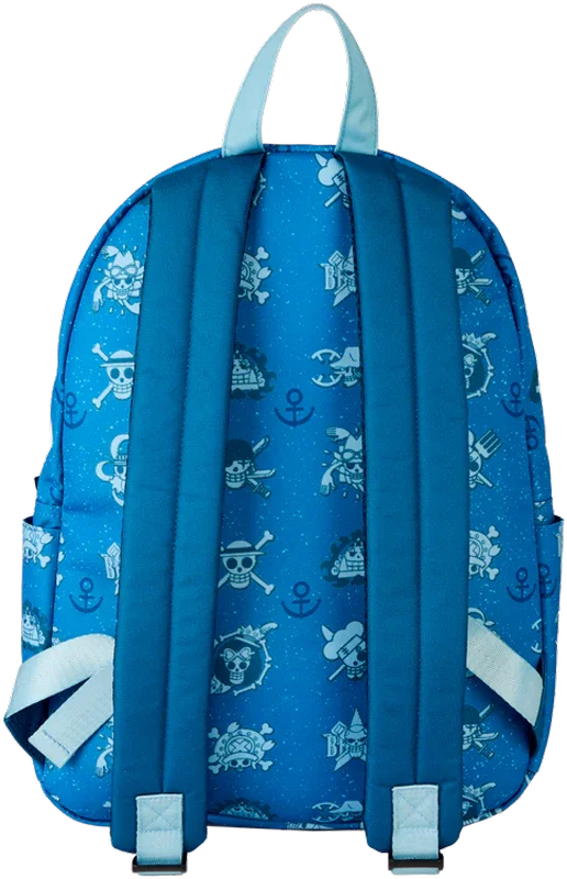Mochila de nailon de tamaño completo con estampado integral de One Piece
