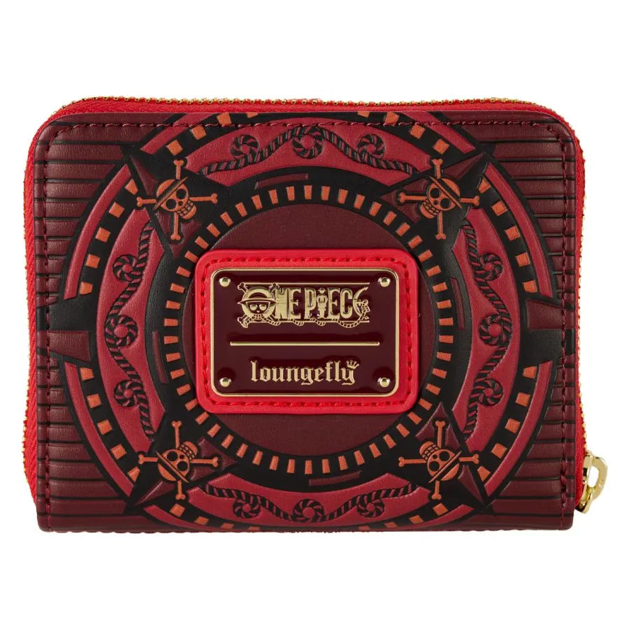 LOUOPWA0007 One Piece - Luffy Compass Zip Around Wallet - Loungefly - Titan Pop Culture