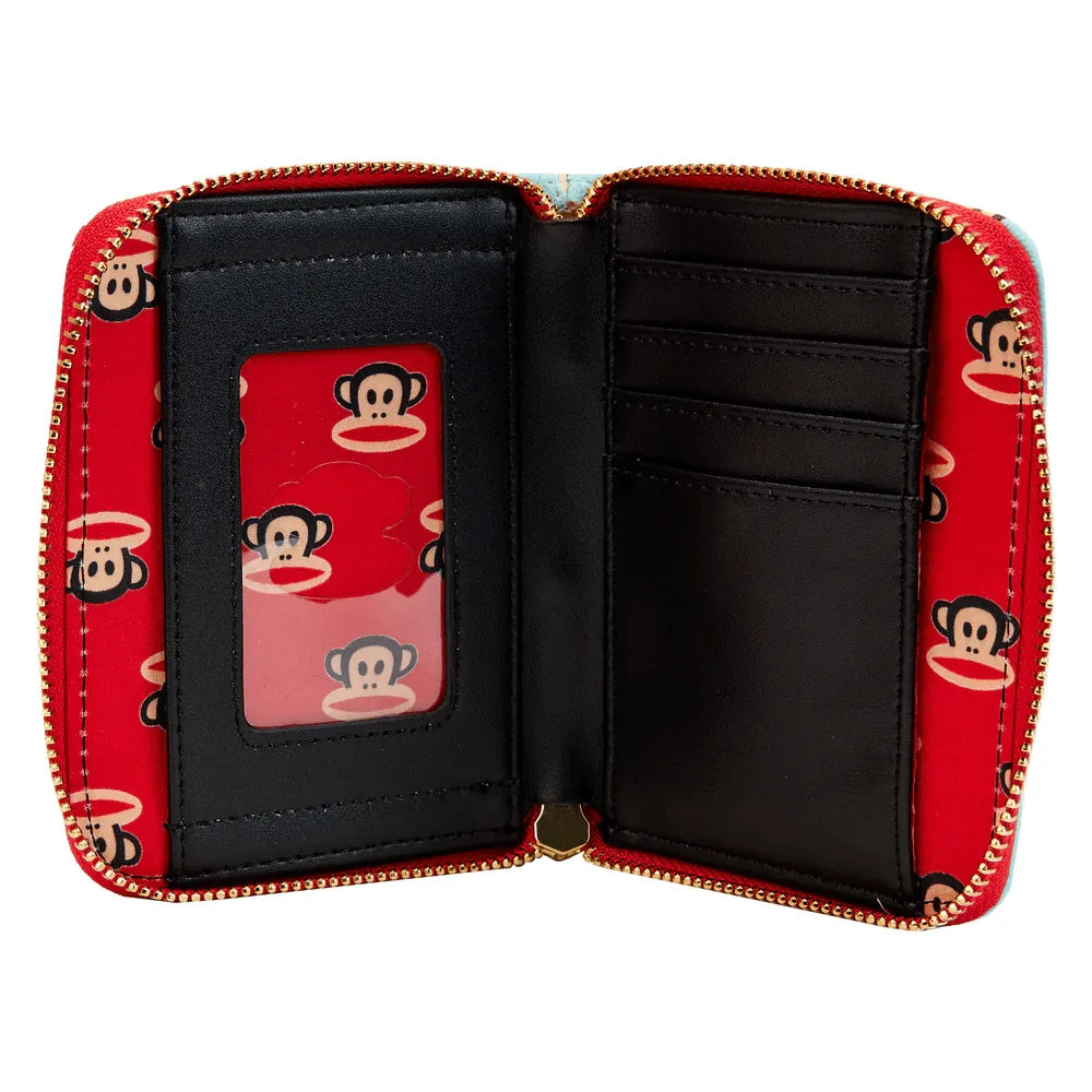 LOUPFWA0012 Paul Frank - Julius Head All-Over-Print Zip Around Purse - Loungefly - Titan Pop Culture