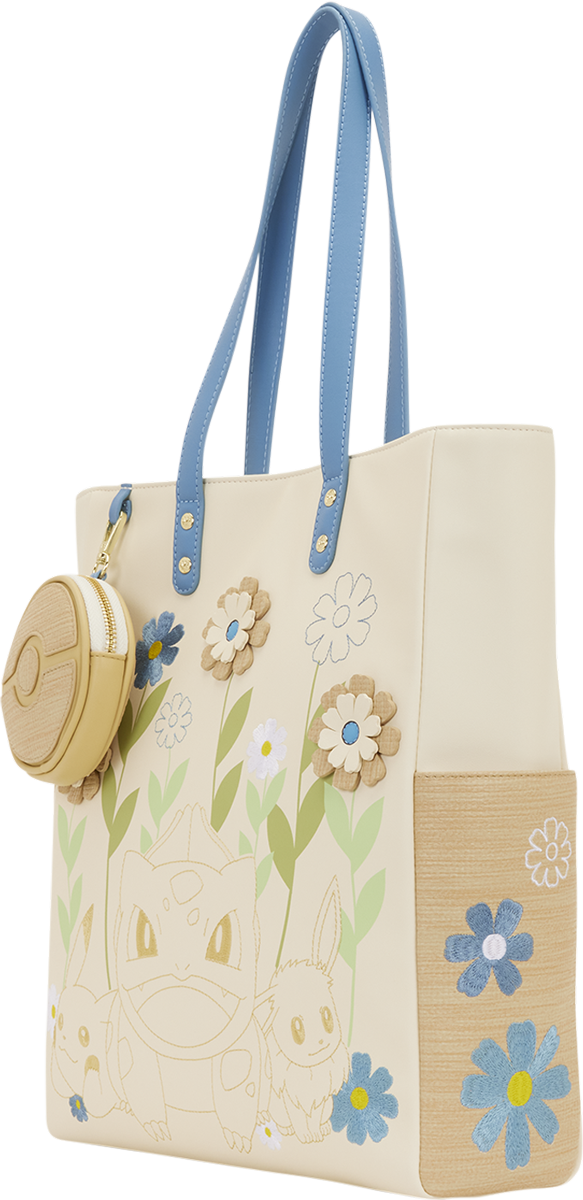 Pokemon – Floral Tote Bag with Coin Bag