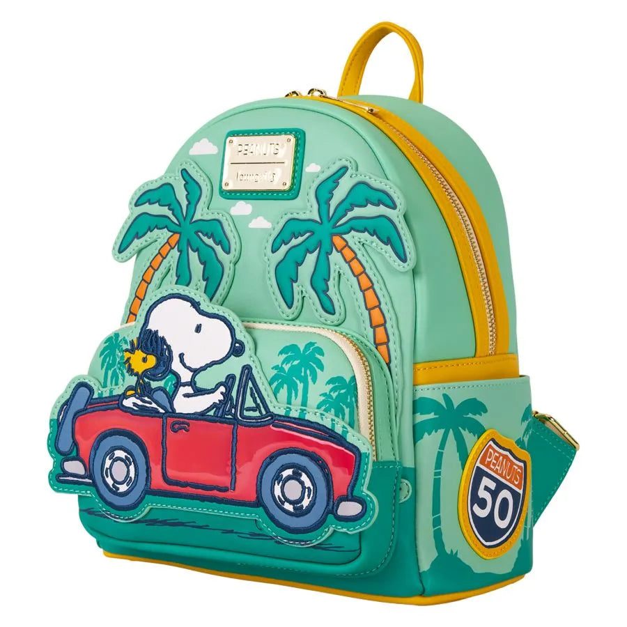 LOUPNBK0047 Peanuts - Snoopy Road Trip Mini Backpack - Loungefly - Titan Pop Culture