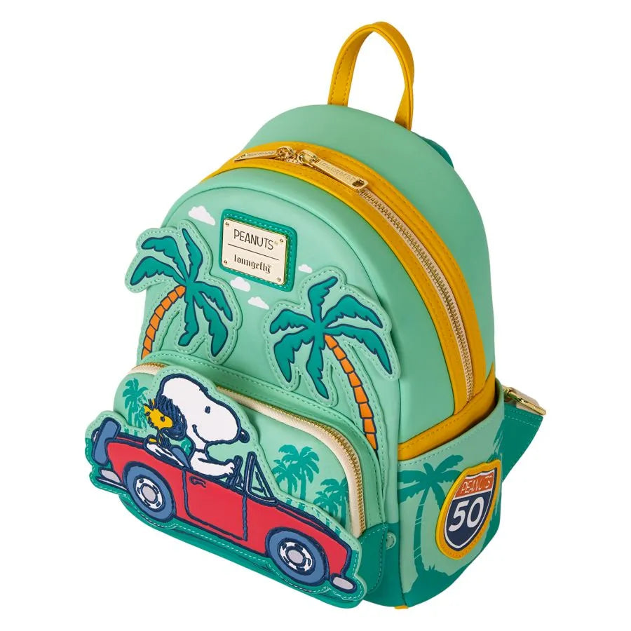 LOUPNBK0047 Peanuts - Snoopy Road Trip Mini Backpack - Loungefly - Titan Pop Culture