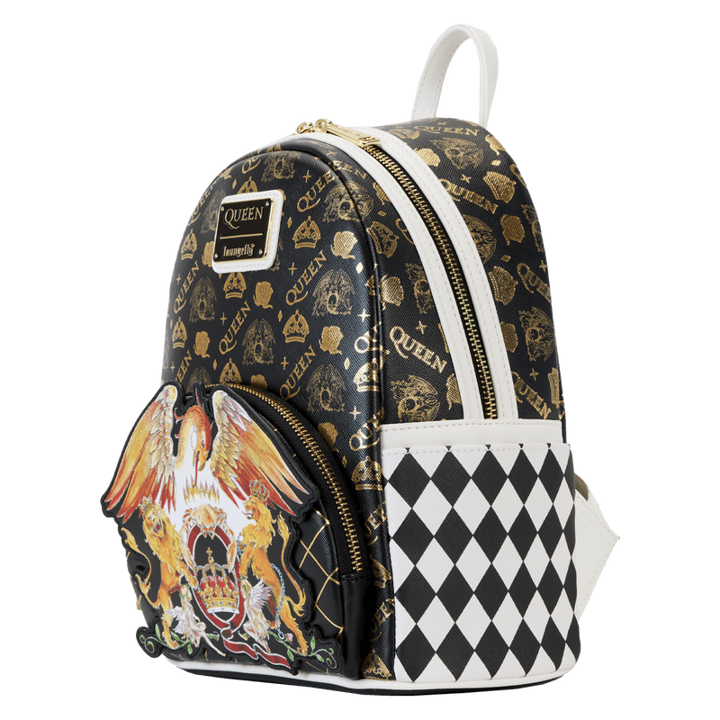 LOUQNBK0001 Queen - Logo Crest Mini Backpack - Loungefly - Titan Pop Culture