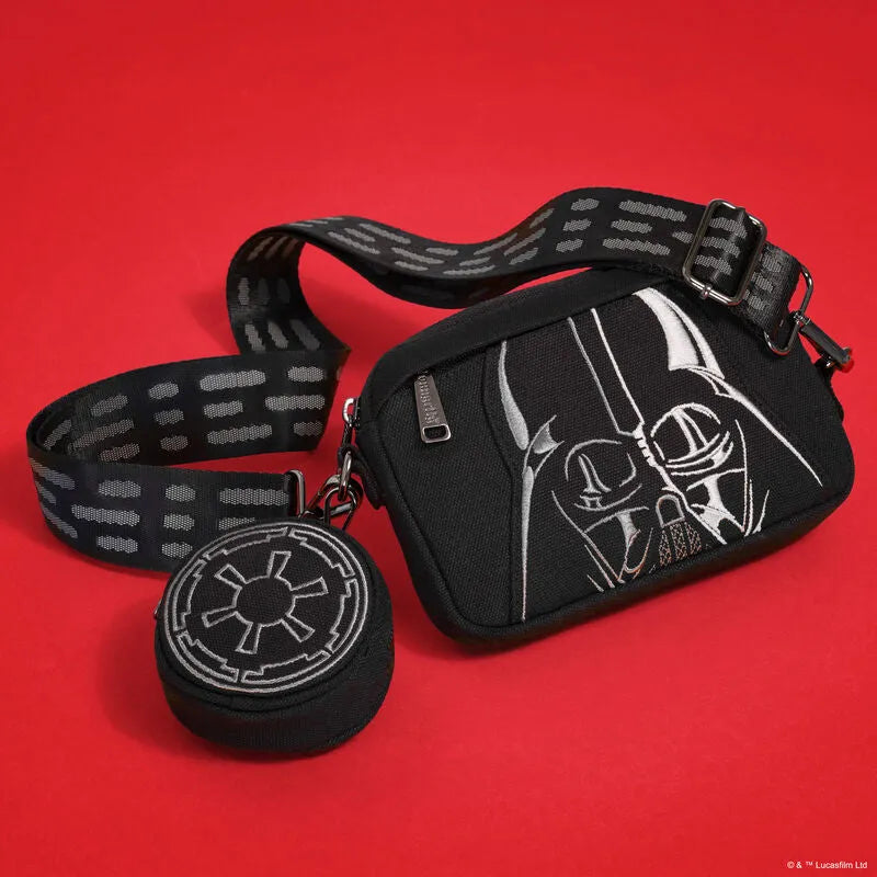 LOUSTTB0261 Star Wars - Darth Vader Canvas Sling Crossbody Bag with Coin Bag - Loungefly - Titan Pop Culture