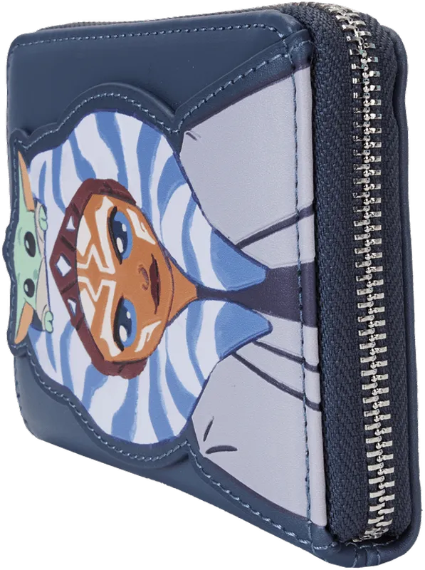 LOUSTWA0272 Star Wars: The Mandalorian - Ahsoka & Grogu Zip Wallet - Loungefly - Titan Pop Culture