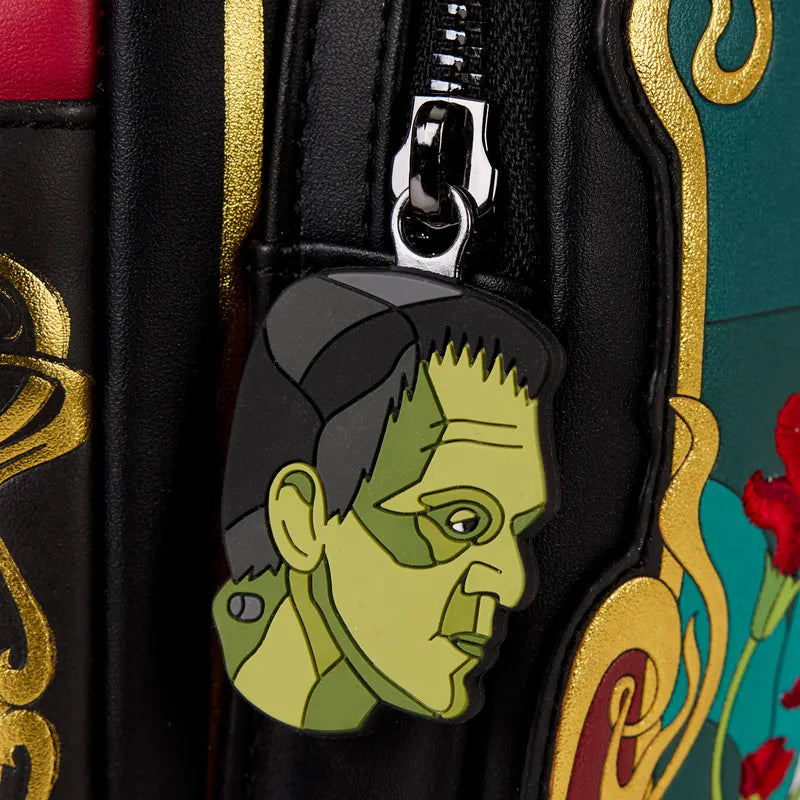 LOUUMBK0035 Universal Monsters - The Bride of Frankenstein Stained Glass Mini Backpack - Loungefly - Titan Pop Culture