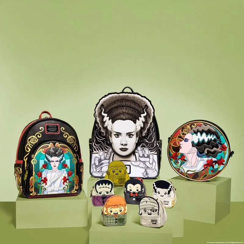 LOUUMTB0009 Universal Monsters - The Bride of Frankenstein Stained Glass Crossbody Bag - Loungefly - Titan Pop Culture