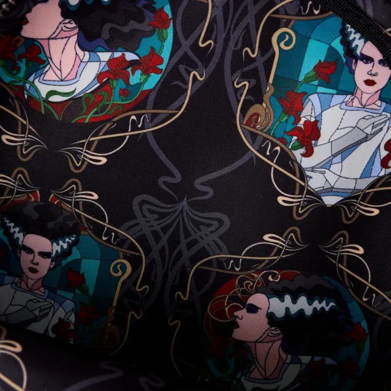 LOUUMTB0009 Universal Monsters - The Bride of Frankenstein Stained Glass Crossbody Bag - Loungefly - Titan Pop Culture