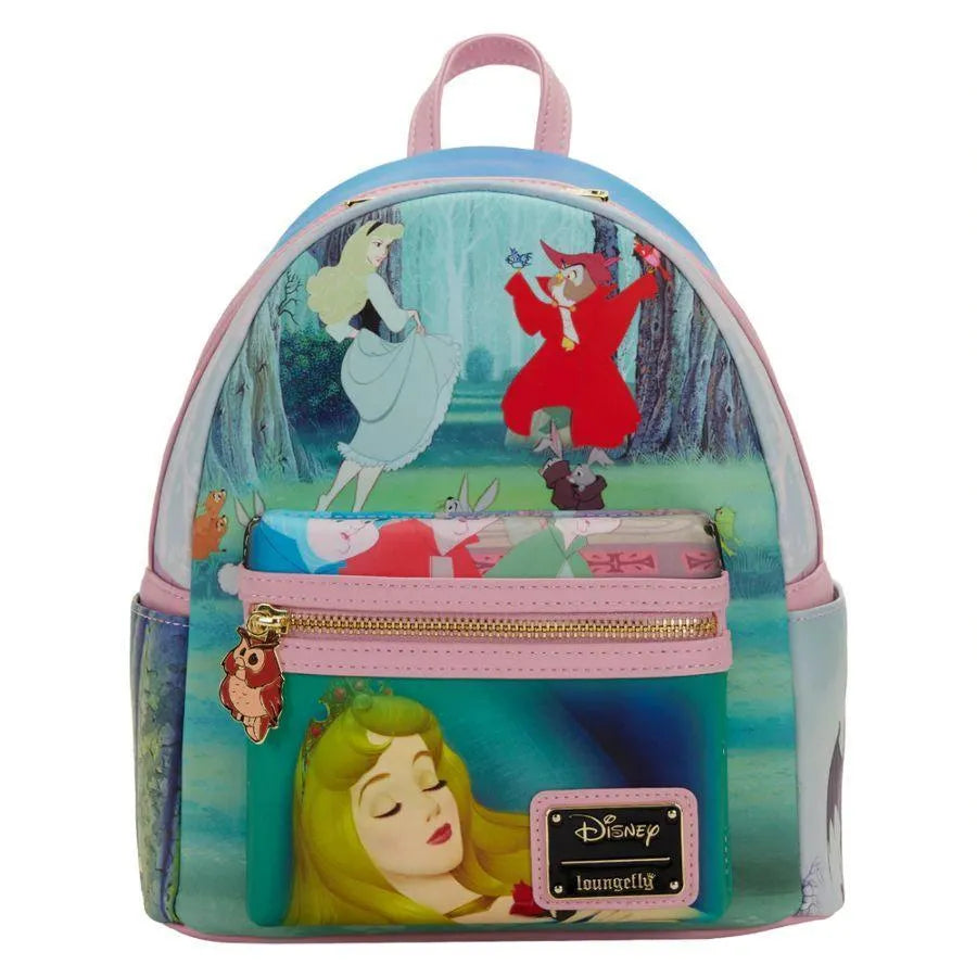 LOUWDBK2379 Sleeping Beauty - Princess Scene Mini Backpack - Loungefly - Titan Pop Culture