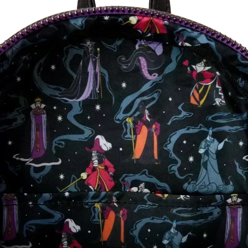 LOUWDBK3824 Disney Villains - Iridescent Mini Backpack - Loungefly - Titan Pop Culture