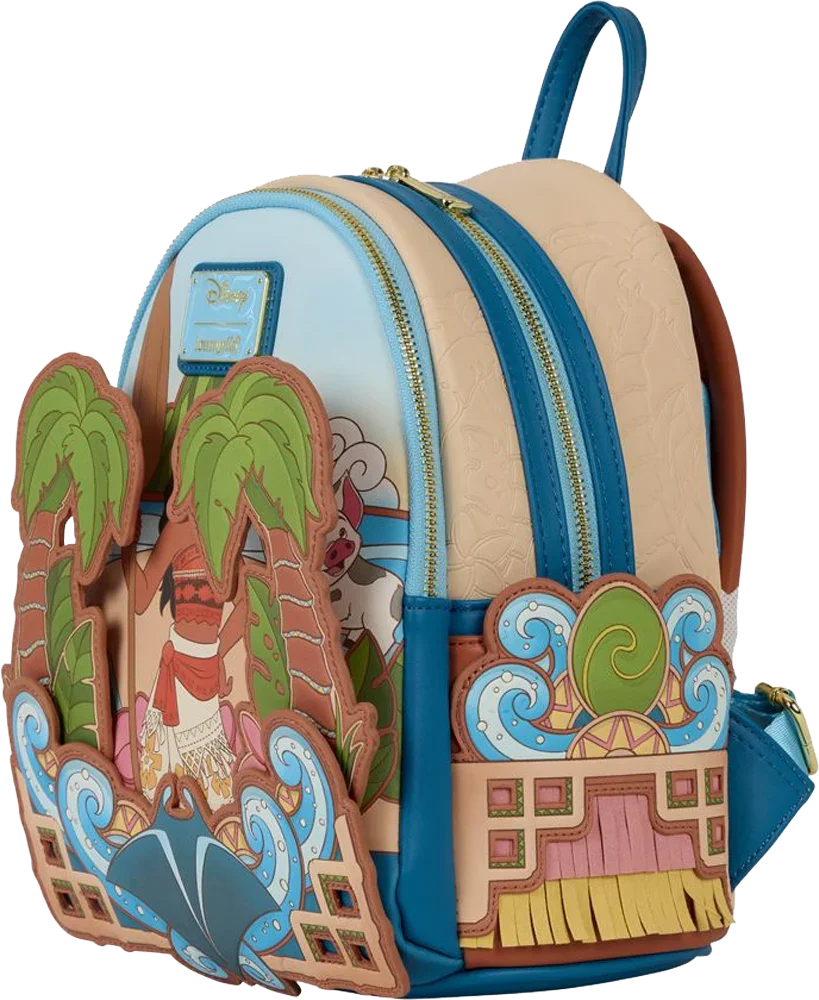 LOUWDBK4068 Moana - Moana with Palm Trees Mini Backpack - Loungefly - Titan Pop Culture