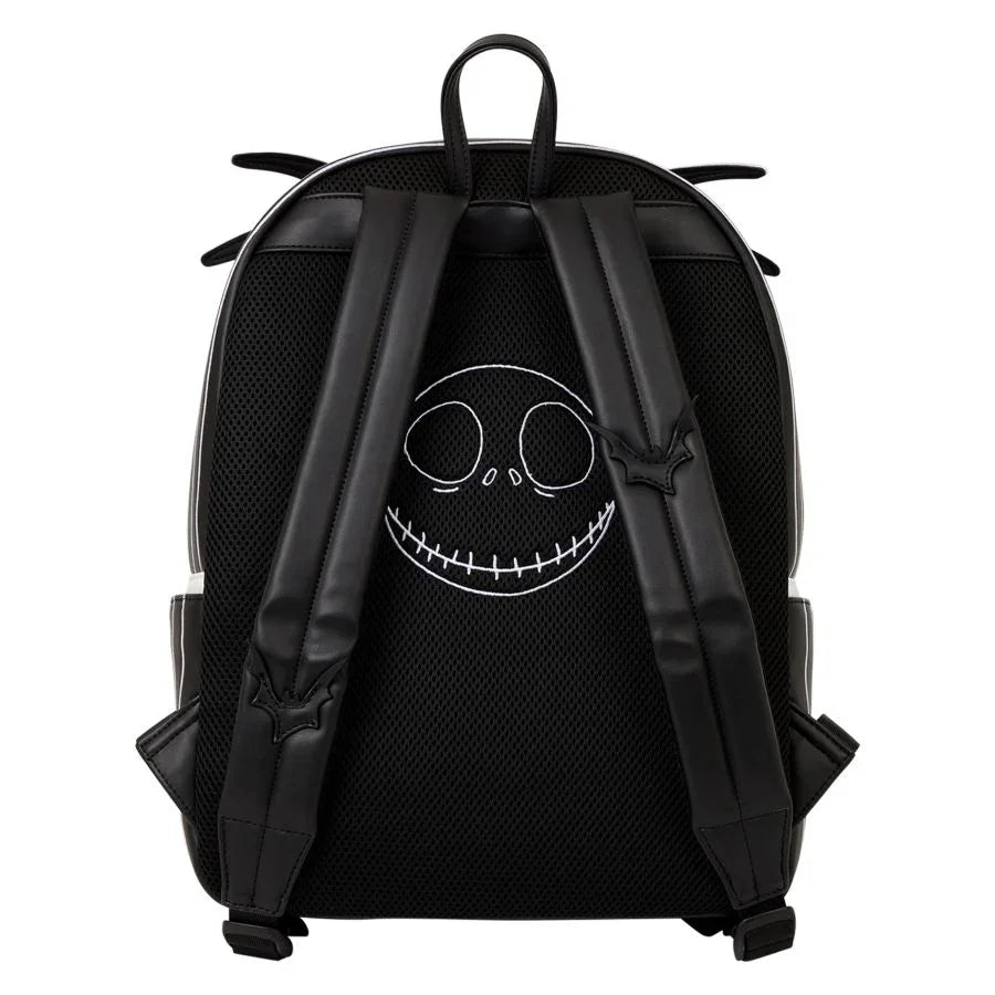 Mochila de tamaño completo con el traje de Jack Skellington de Pesadilla antes de Navidad