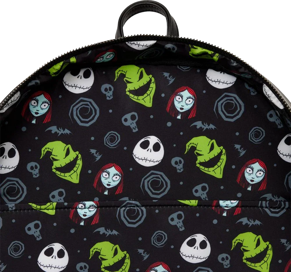 Mochila de tamaño completo con el traje de Jack Skellington de Pesadilla antes de Navidad