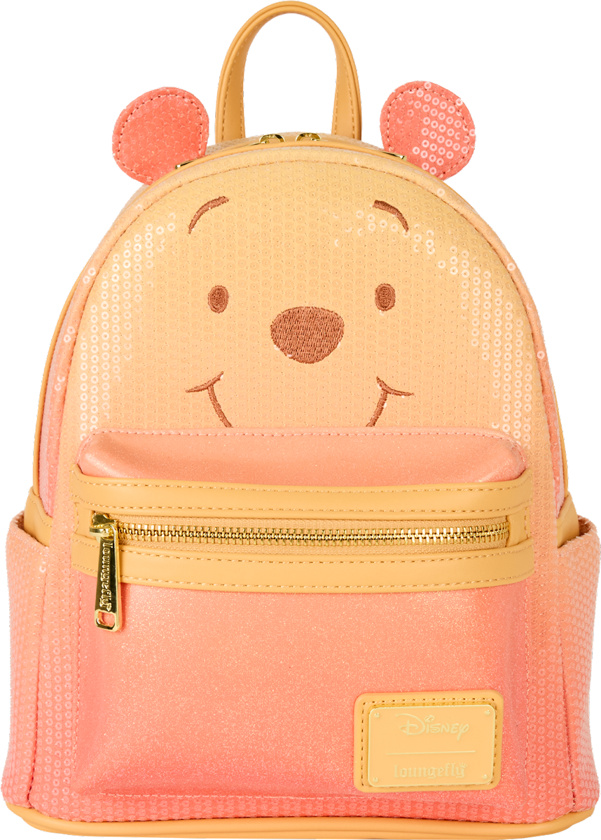 小熊维尼 - 小熊亮片闪光迷你背包