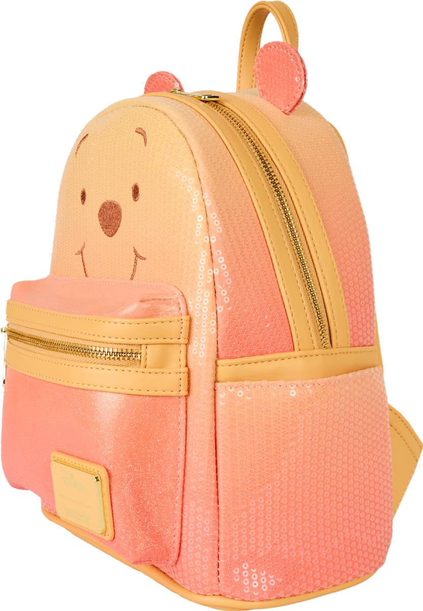 小熊维尼 - 小熊亮片闪光迷你背包